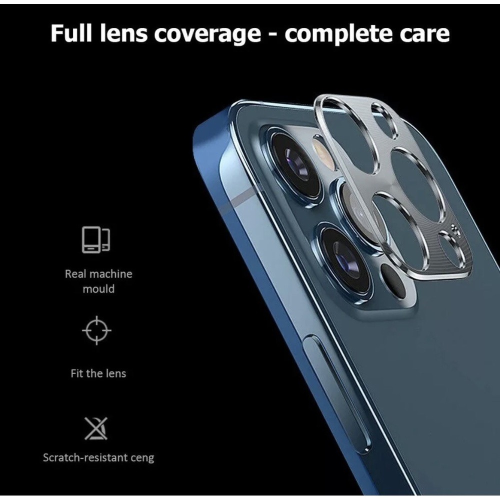3x For iPhone 12 MINI FULL COVER Tempered Glass Camera Lens Screen Protector - Picture 2 of 6